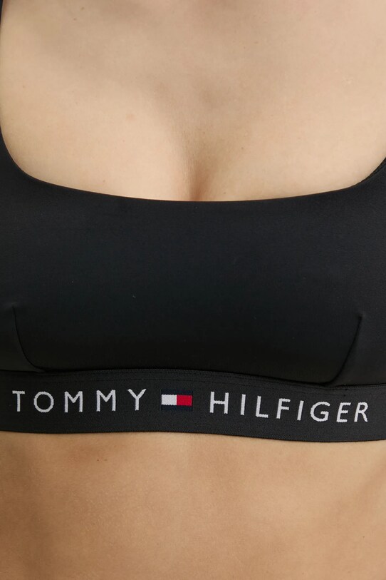 Tommy Hilfiger sutien de baie UW0UW04108 negru