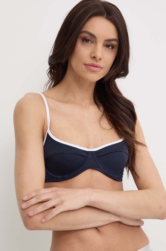 Plavková podprsenka Tommy Hilfiger vrchní námořnická modř UW0UW05241