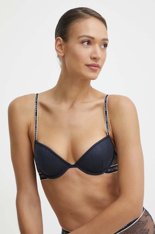 Tommy Hilfiger biustonosz dzianina granatowy UW0UW05173