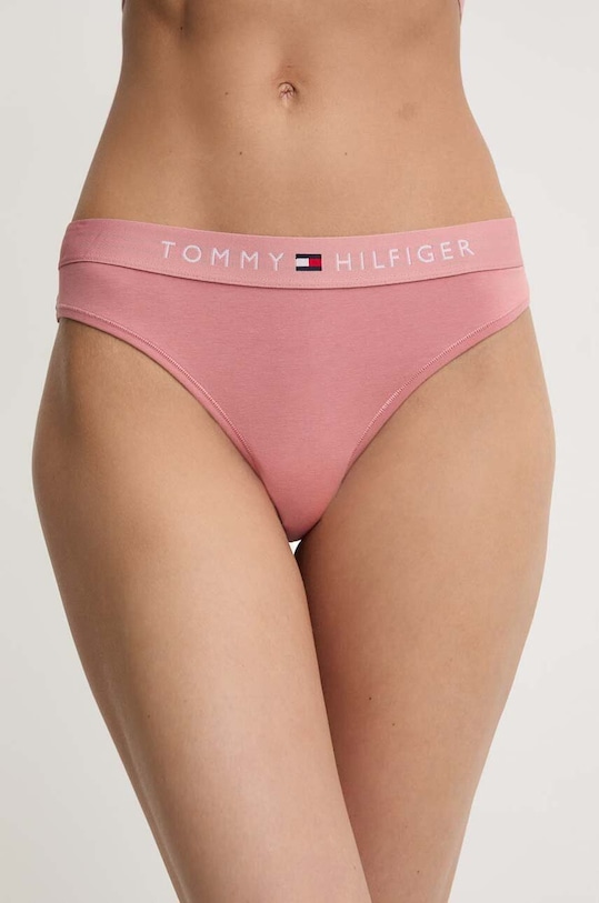 Tommy Hilfiger stringi drobny wzór różowy UW0UW04146