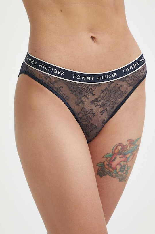 Kalhotky Tommy Hilfiger hladký námořnická modř UW0UW05176