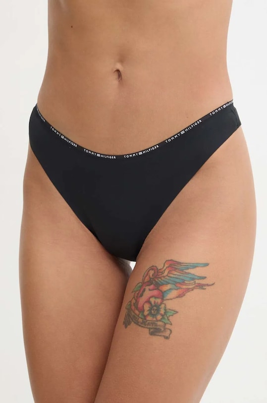 Tommy Hilfiger tanga tanga negru UW0UW05214