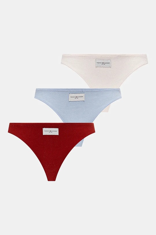 Tanga Tommy Hilfiger 3-pack tanga vícebarevná UW0UW05189