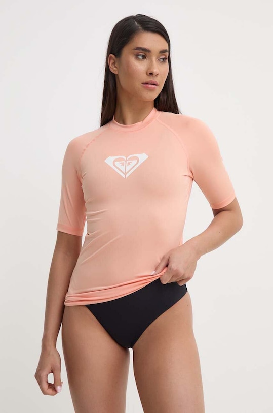 Roxy t-shirt kąpielowy Whole Hearted Planet friendly pomarańczowy ERJWR03548