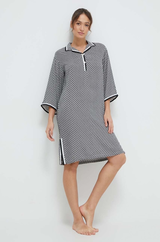 United Colors of Benetton koszula nocna tkanina czarny 41HH3C003