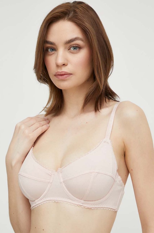 Σουτιέν United Colors of Benetton πλεκτό ύφασμα ροζ 3OVL1R010