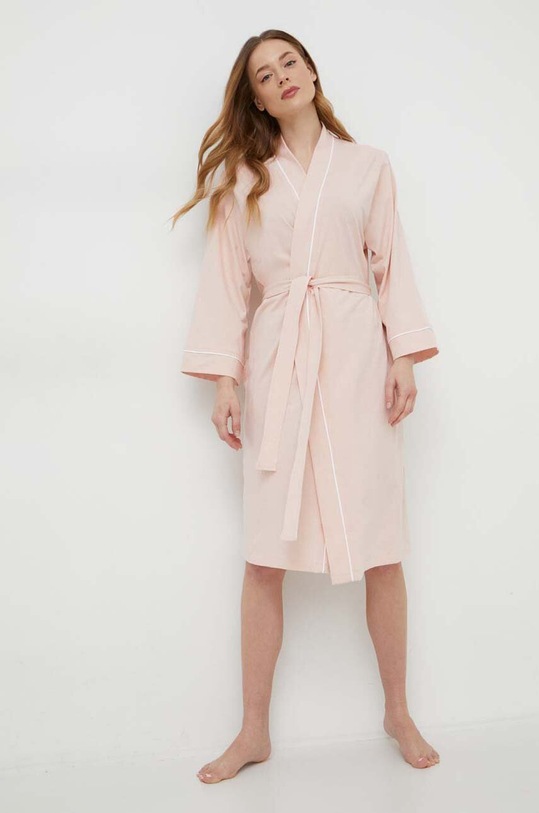 United Colors of Benetton halat de baie din bumbac bumbac roz 6G2P1C008