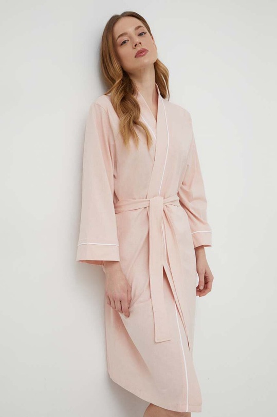 United Colors of Benetton halat de baie din bumbac 6G2P1C008 roz SS24