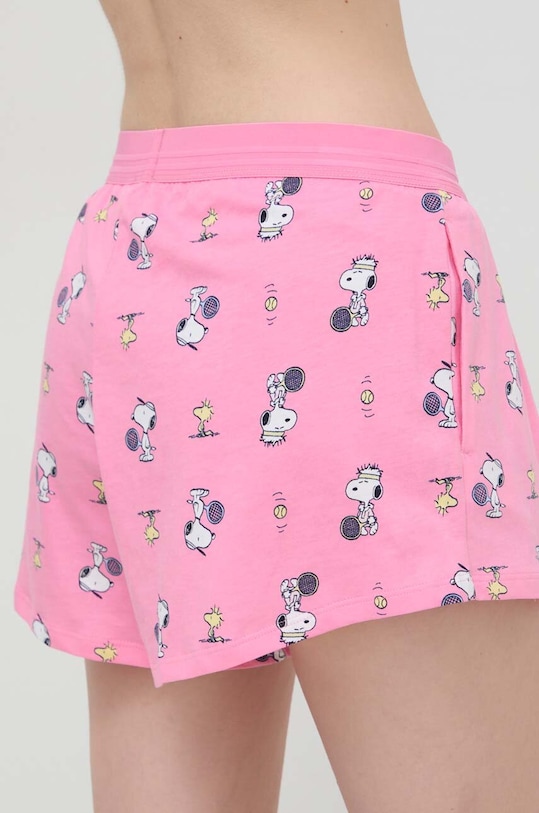 United Colors of Benetton szorty piżamowe x Peanuts 35I73900H różowy SS24