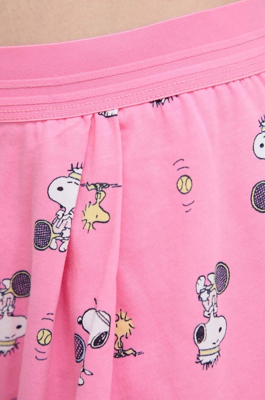 Odzież United Colors of Benetton szorty piżamowe x Peanuts 35I73900H różowy