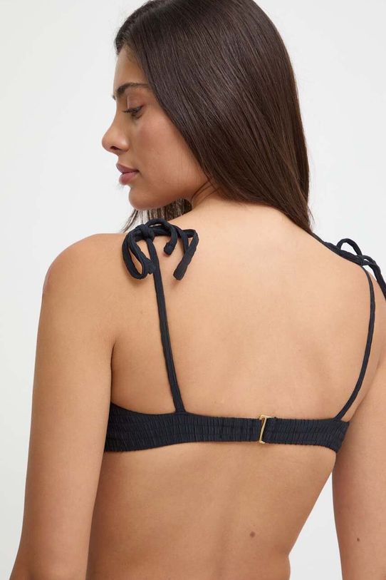 Plavková podprsenka Abercrombie & Fitch KI111.4064.900 čierna SS24