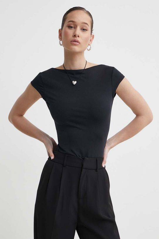 Bodi Abercrombie & Fitch slim crna KI139.4241.900