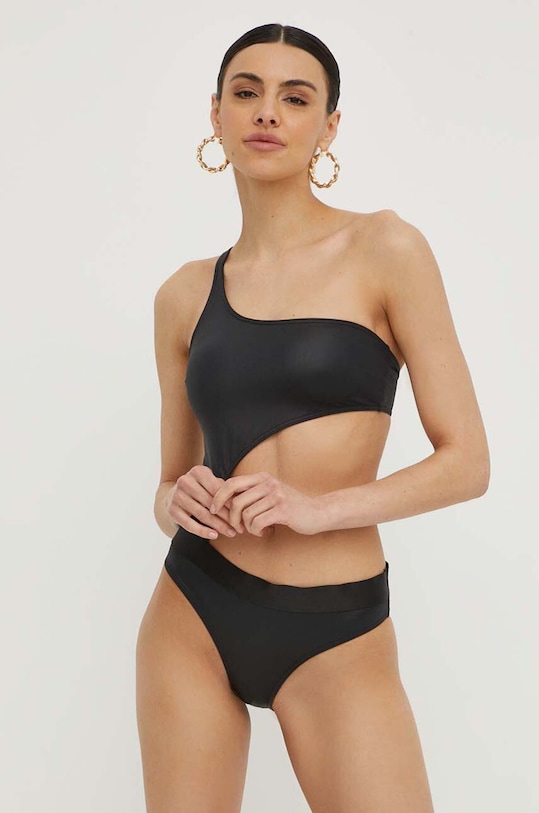 Calvin Klein costum de baie dintr-o bucată usor rigidizat negru KW0KW02371