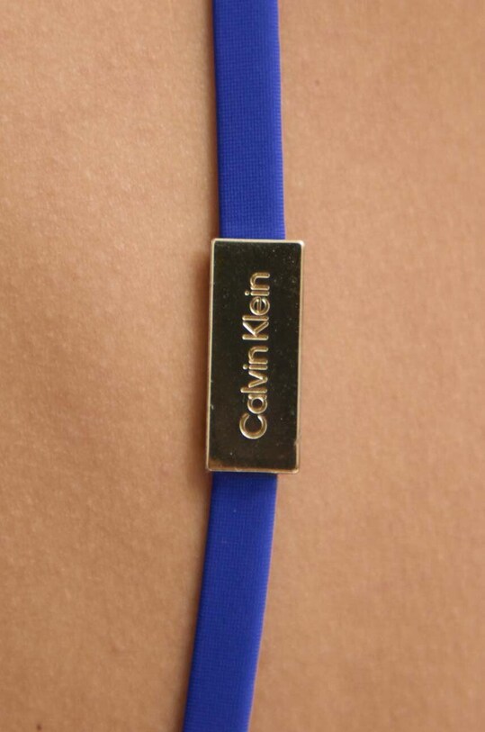 Суцільний купальник Calvin Klein блакитний KW0KW02386