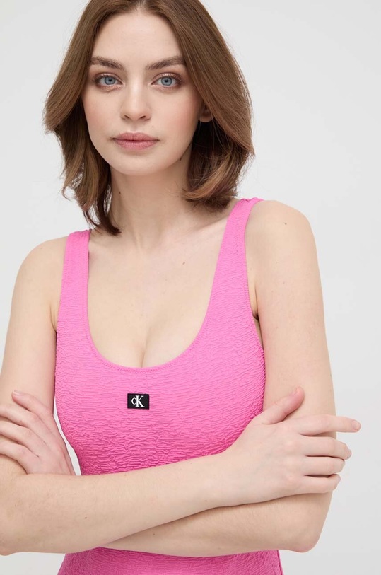 Ruházat Calvin Klein egyrészes fürdőruha KW0KW02401 rózsaszín