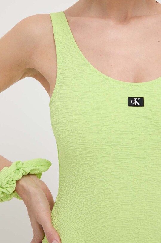 Одяг Суцільний купальник Calvin Klein KW0KW02401 зелений