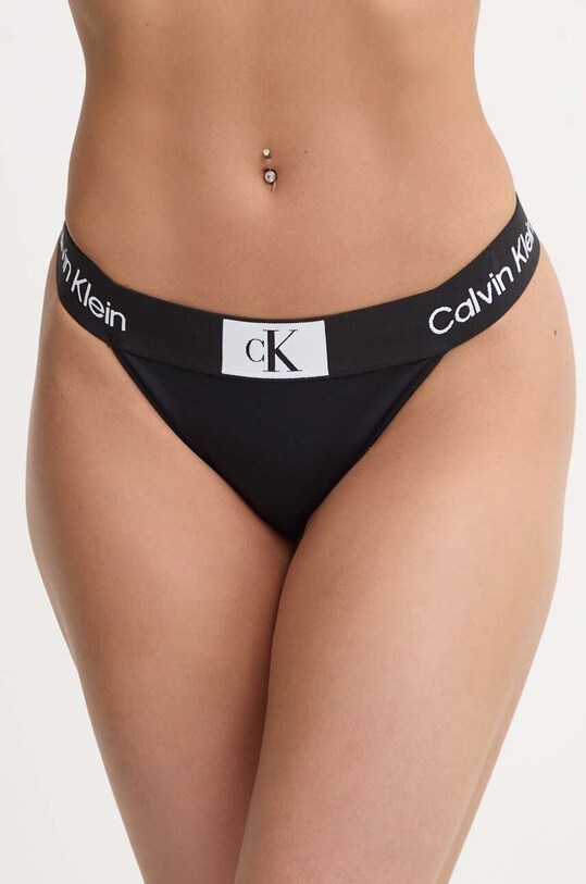 Μαγιό σλιπ μπικίνι Calvin Klein κάτω μέρος μαύρο KW0KW02351