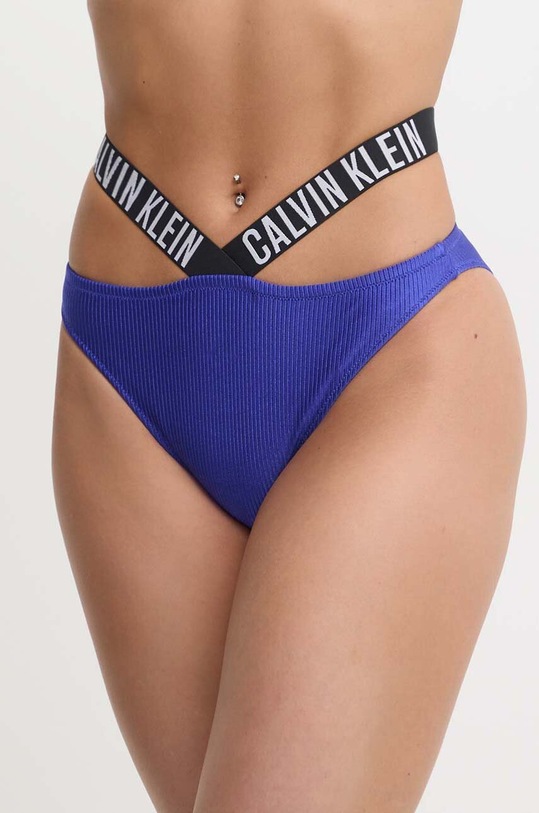 Calvin Klein figi kąpielowe drobny wzór niebieski KW0KW02391