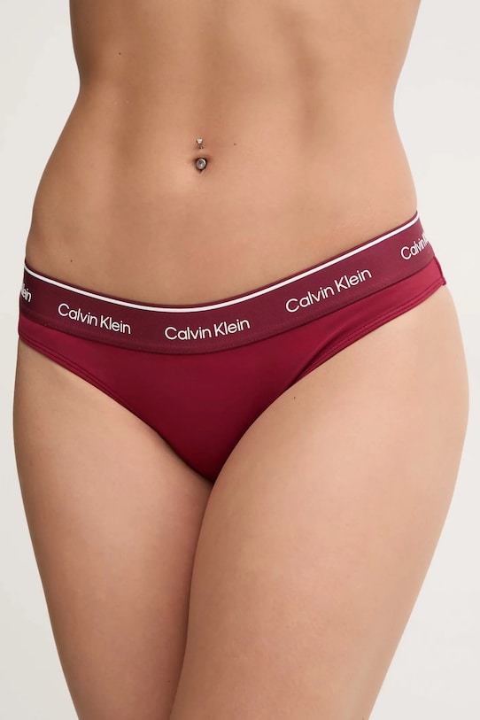 Calvin Klein figi kąpielowe bordowy KW0KW02428