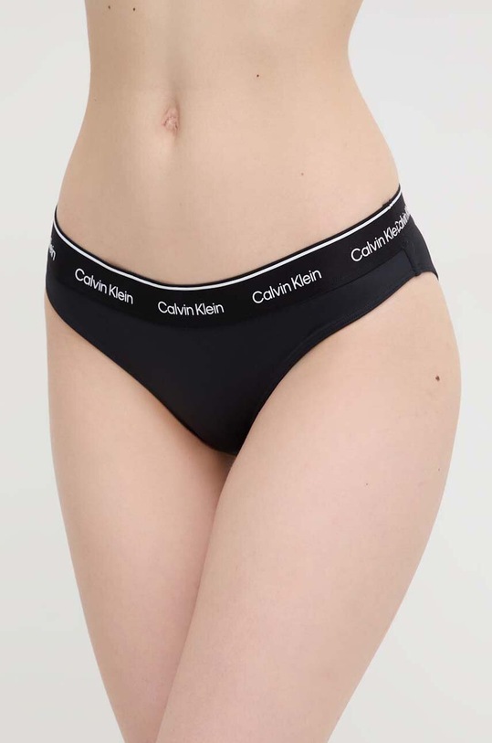 Plavkové nohavičky Calvin Klein vrchný čierna KW0KW02428