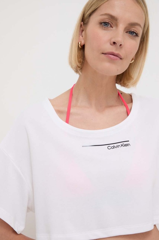 Calvin Klein top de plajă alb KW0KW02478