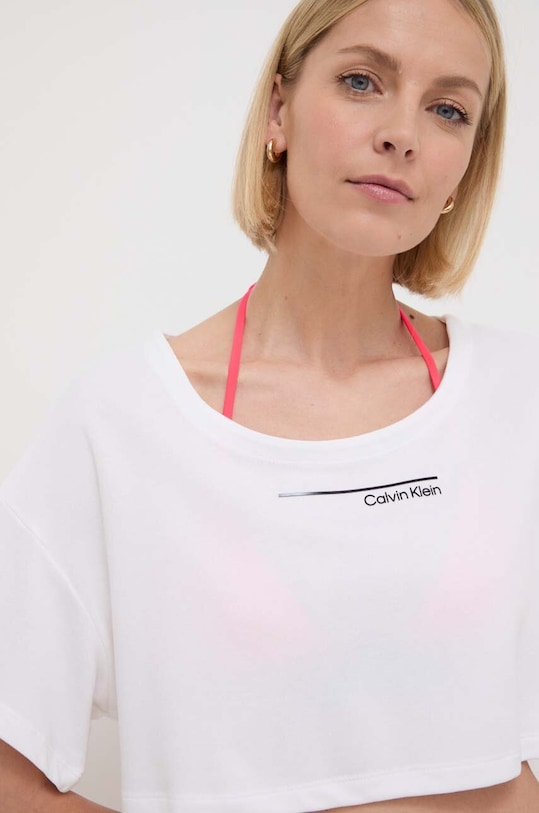 Calvin Klein top de plajă alb KW0KW02478