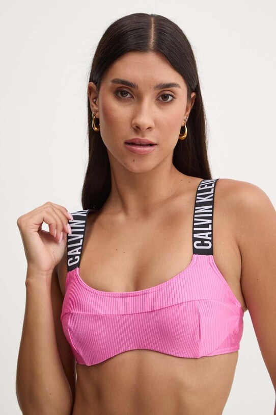 Odzież Calvin Klein biustonosz kąpielowy KW0KW02389 różowy