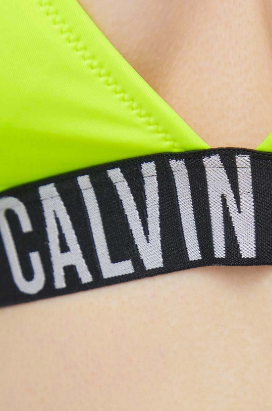 Горнище на бански Calvin Klein жълт KW0KW02506
