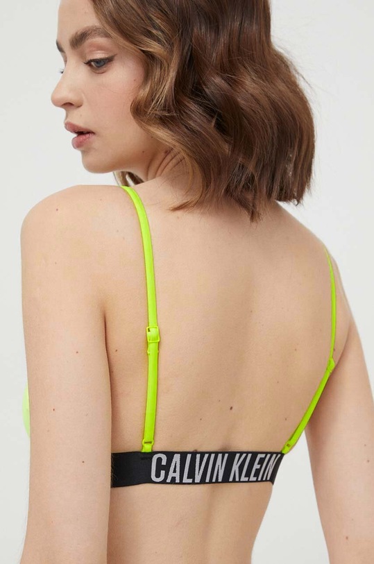 Oblečenie Plavková podprsenka Calvin Klein KW0KW02507 žltá