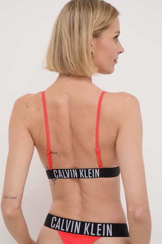 Oblečenie Plavková podprsenka Calvin Klein KW0KW02507 ružová
