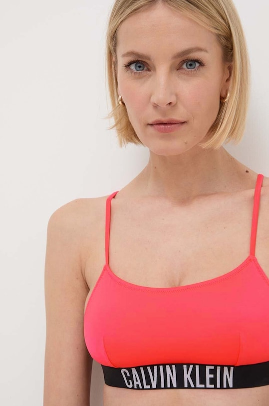 Plavková podprsenka Calvin Klein ružová KW0KW02507