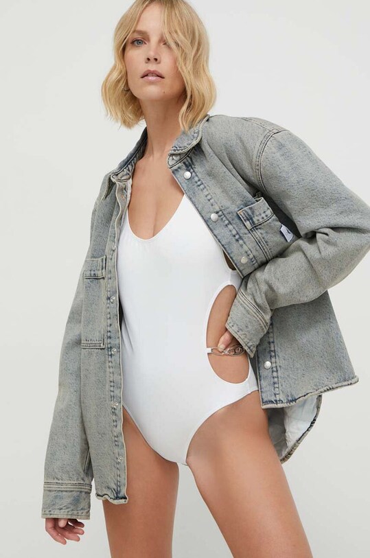 Diesel jednoczęściowy strój kąpielowy A13229.0WHAU biały SS24