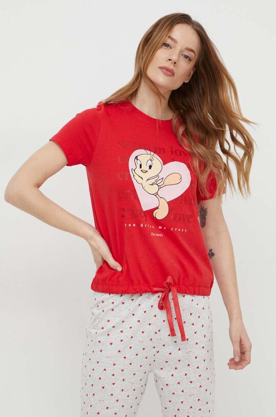 Odzież women'secret piżama Tweety 3137597 czerwony