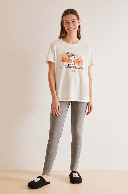 women'secret piżama bawełniana Snoopy nadruk multicolor 3137601