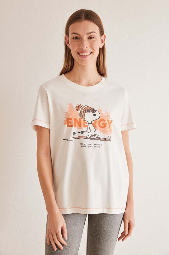 women'secret piżama bawełniana Snoopy 3137601 multicolor SS24