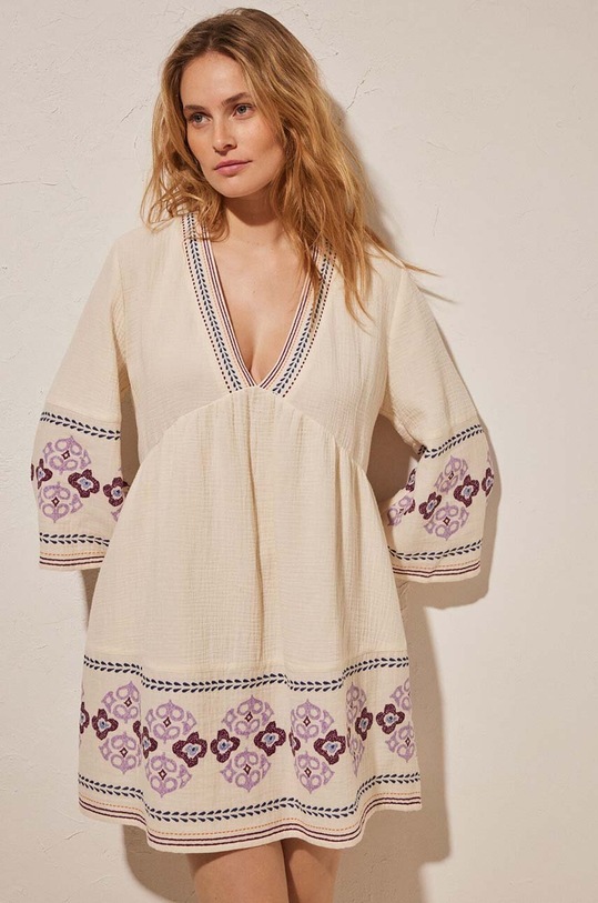 Φόρεμα παραλίας women'secret LOTUS LOTUS μπεζ 5547391
