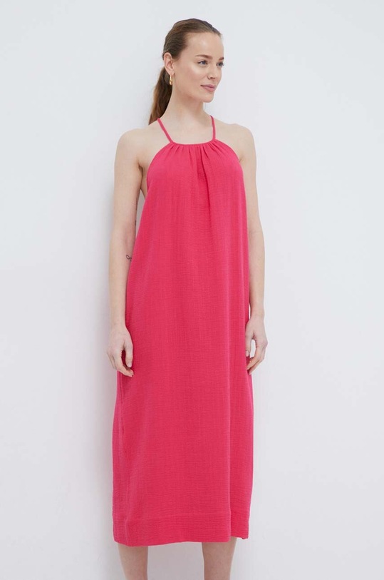 Chantelle rochie de plajă din bumbac C14SW0 roz SS24