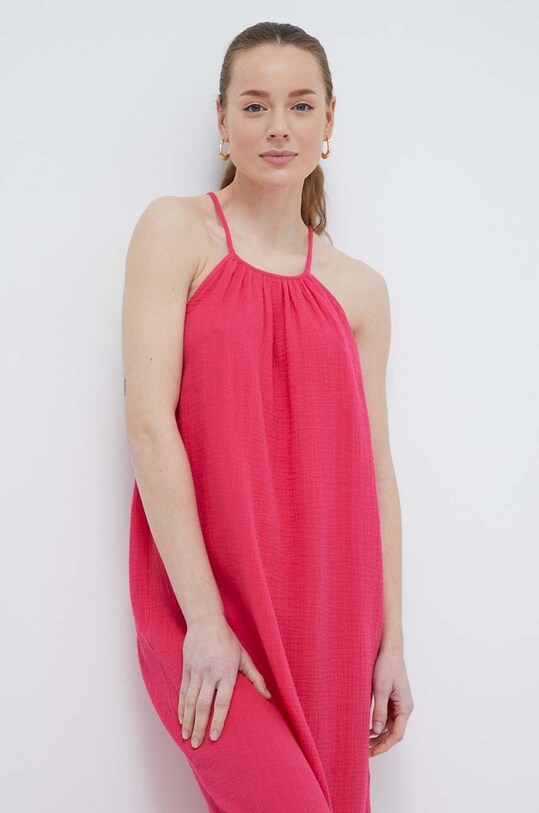 Chantelle rochie de plajă din bumbac roz C14SW0