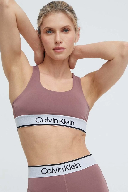 Sportski grudnjak Calvin Klein Performance bez žice roza 00GWS4K170