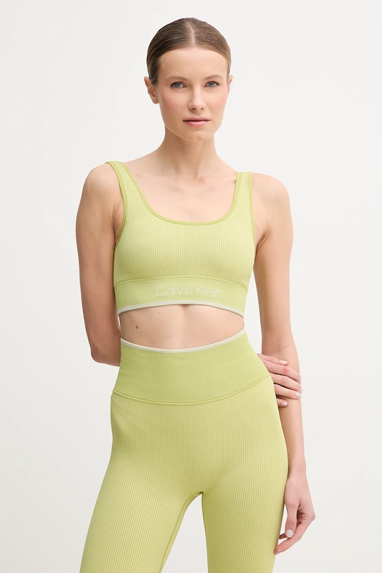 Спортивный бюстгальтер Calvin Klein Performance зелёный 00GWS4K220