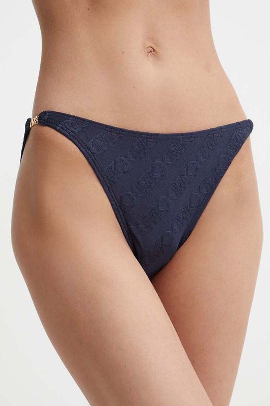 Plavkové nohavičky MICHAEL Michael Kors STRING BIKINI BOTTOM spodný tmavomodrá MM13095