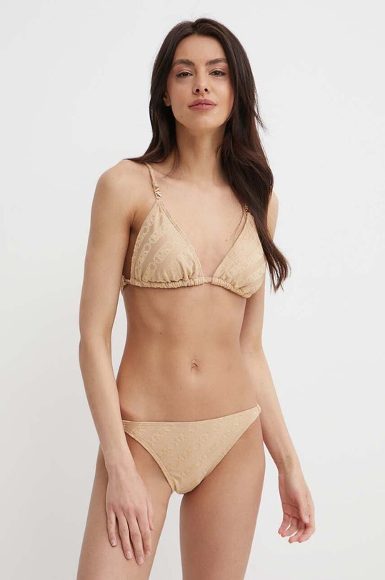 Odzież MICHAEL Michael Kors figi kąpielowe STRING BIKINI BOTTOM MM13095 beżowy