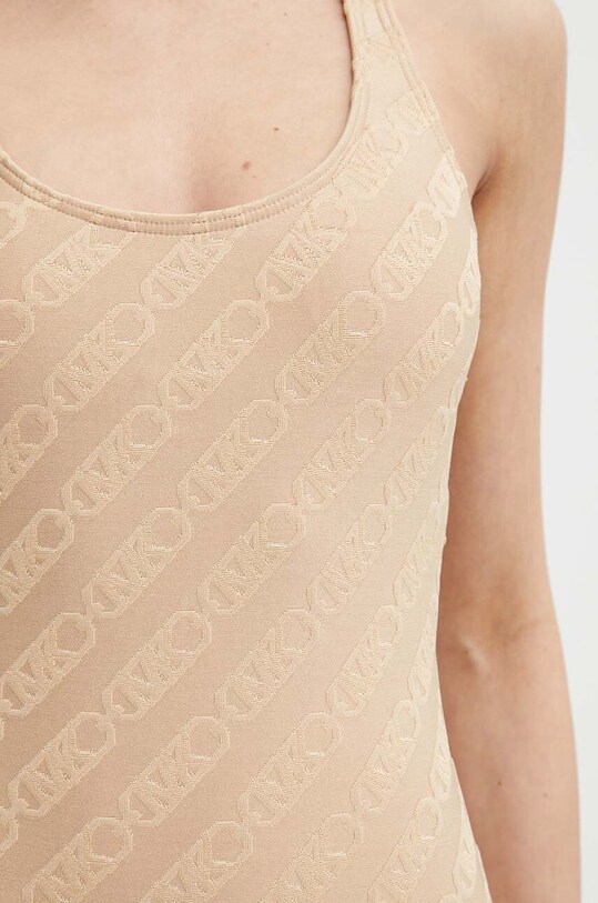 MICHAEL Michael Kors jednoczęściowy strój kąpielowy SCOOPNECK ONE PIECE MM13374 beżowy