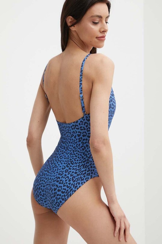 Одежда Слитный купальник MICHAEL Michael Kors SURPLICE ONE PIECE MM29246 голубой
