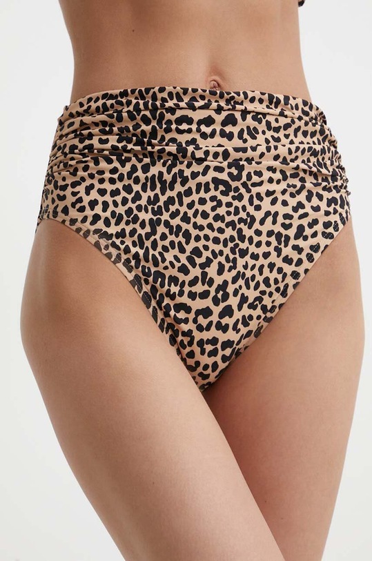 Plavkové nohavičky MICHAEL Michael Kors HIGH WAIST BOTTOM MM29259 béžová SS24