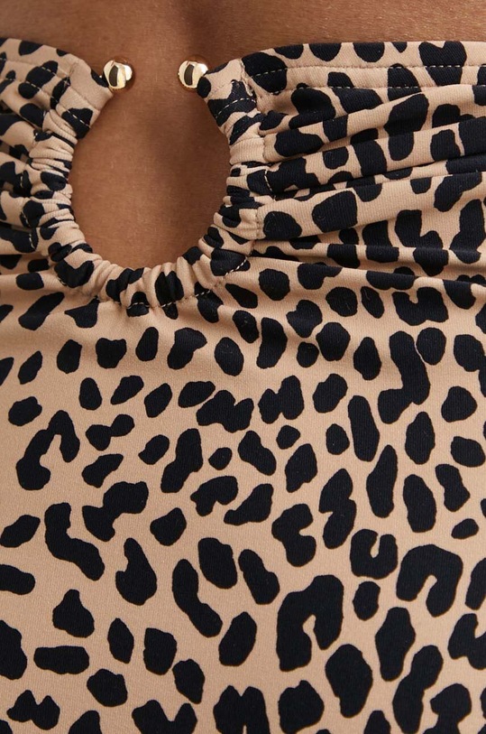 Plavkové nohavičky MICHAEL Michael Kors HIGH WAIST BOTTOM béžová MM29259