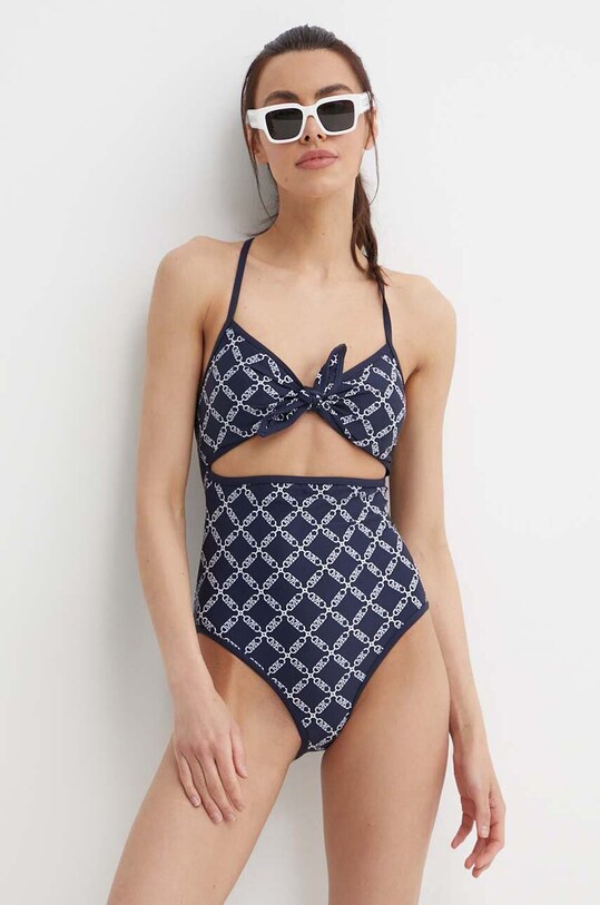 Jednodílné plavky MICHAEL Michael Kors CUT OUT ONE PIECE MM7N072 námořnická modř SS24
