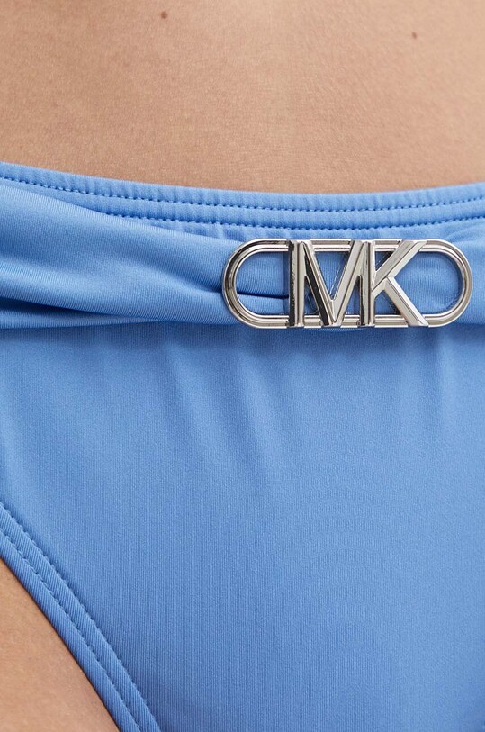 Plavkové kalhotky MICHAEL Michael Kors BELTED BIKINI BOTTOM modrá MM7M163