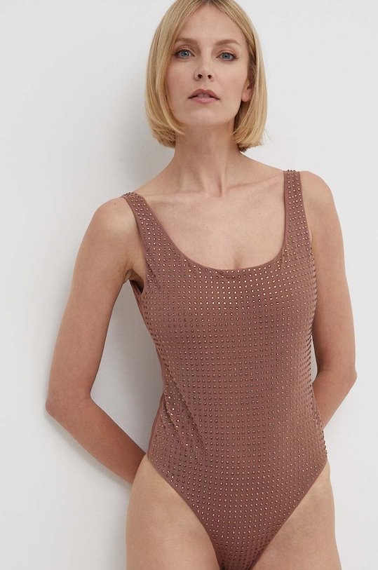Îmbrăcăminte Guess costum de baie dintr-o bucată E4GJ09.KC5Z0 maro