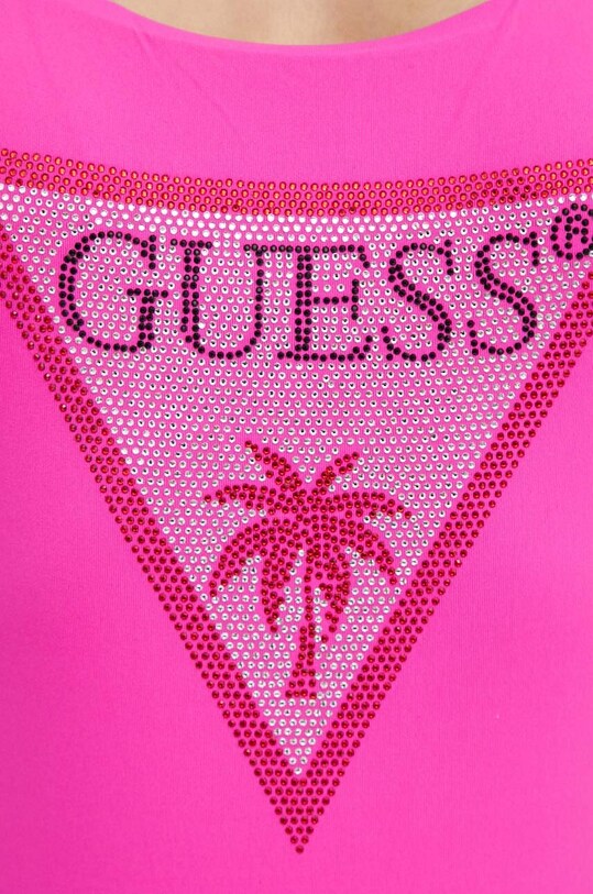 Guess jednoczęściowy strój kąpielowy różowy E4GJ03.MC040